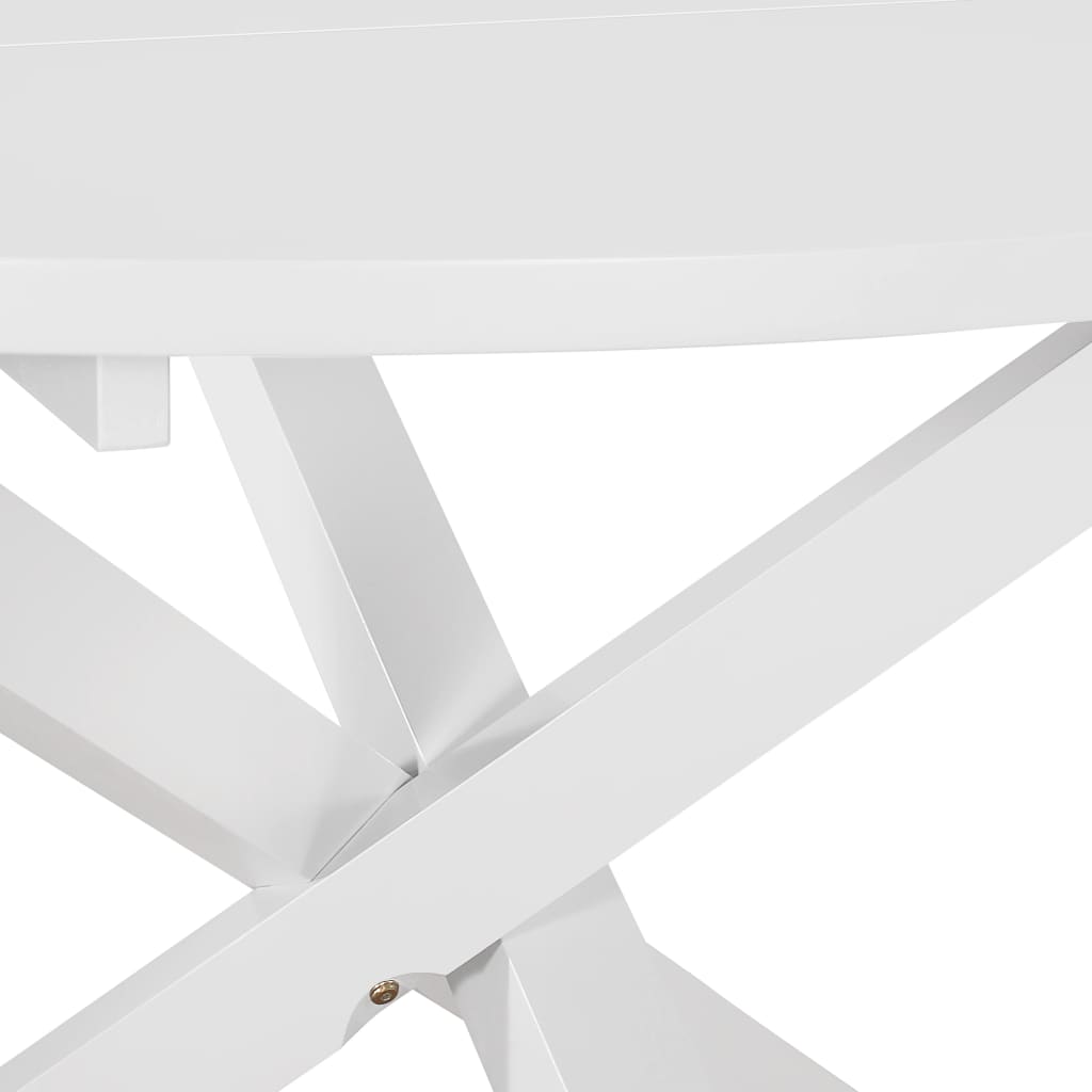 Ruokapöytä Valkoinen 120X75 Cm Mdf