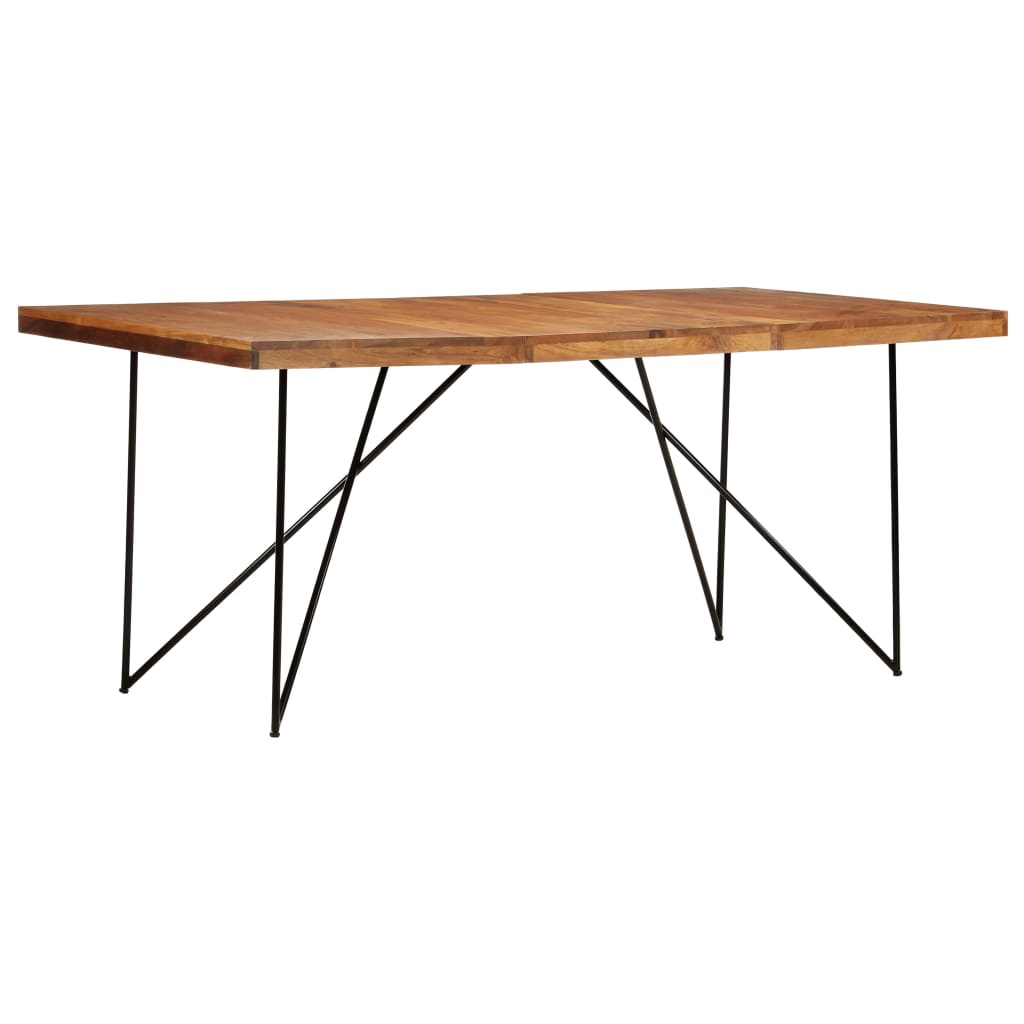 Ruokapöytä 180X90X76 Cm Täysi Akaasiapuu