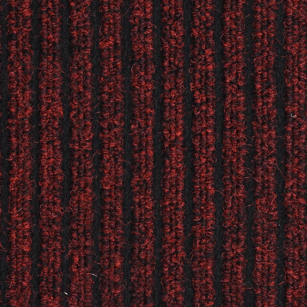 Ovimatto Raidallinen Punainen 40X60 Cm